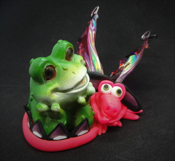 Dragon with Green Frog
