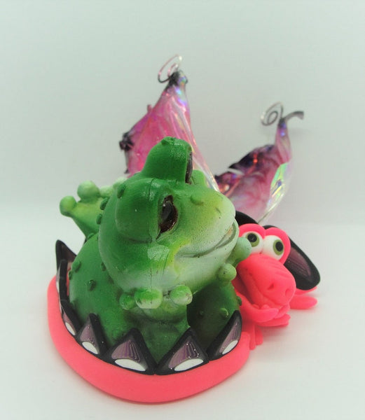 Dragon with Green Frog