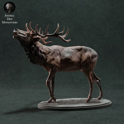 Red Deer Calling - Animal Den Miniatures