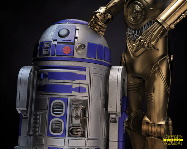 C3-PO and R2-D2 - Star Wars 3D Models