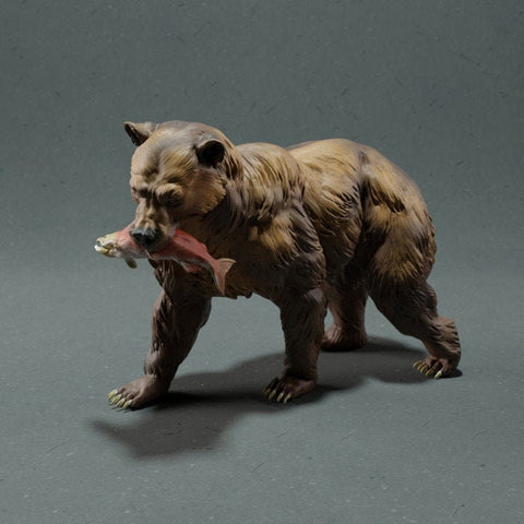 Bear Gone Fishin&#39; - Animal Den Miniatures