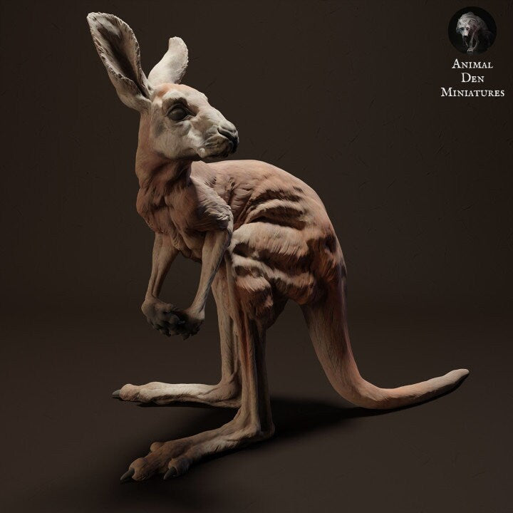Red Kangaroo Joey - Animal Den Miniatures