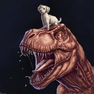 Deinosuchus - Dino and Dog Miniatures