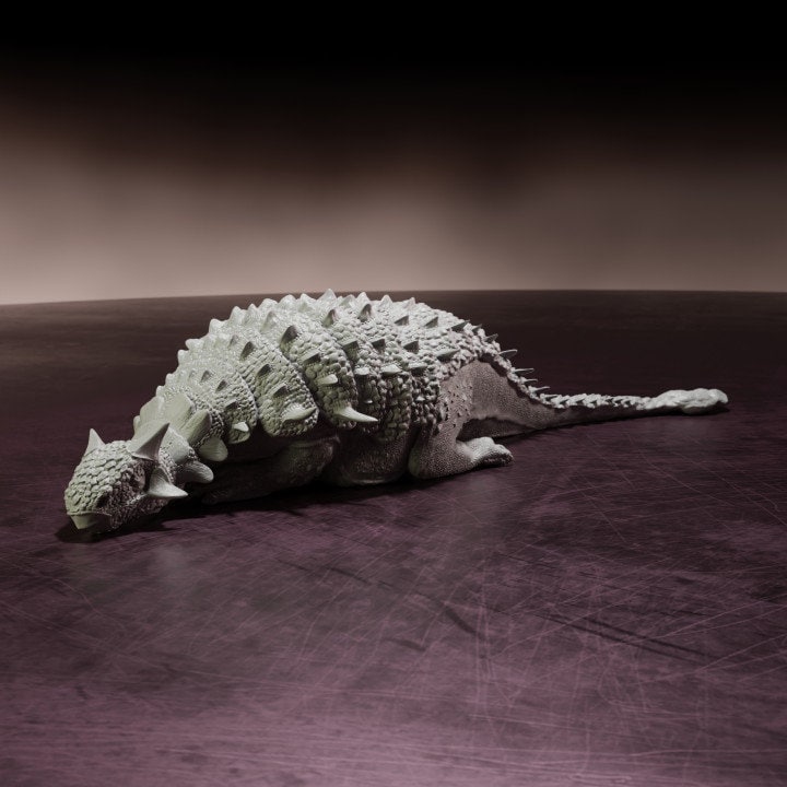 Ankylosaurs sleeping - Dino and Dog Miniatures