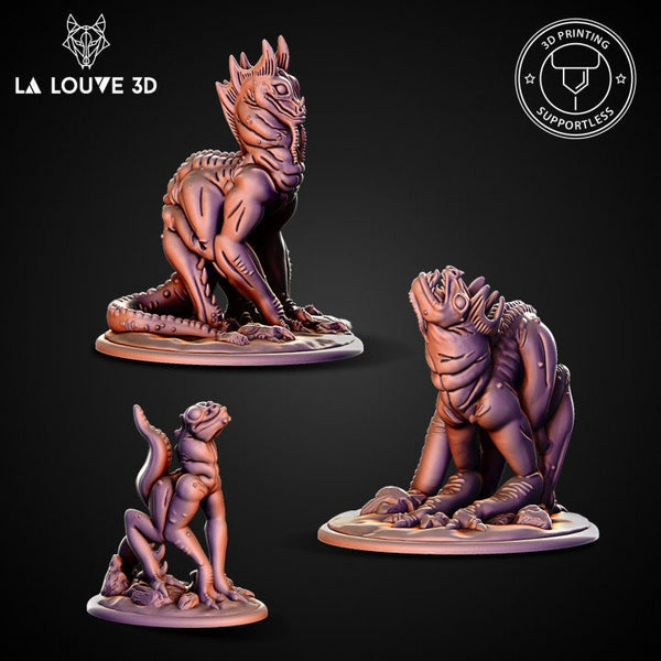 Lizard Sapiens Family - La Louve 3D