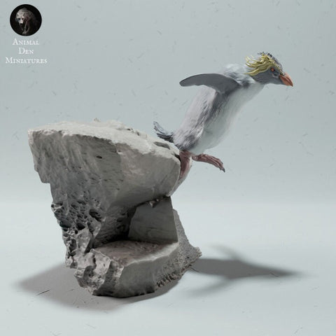 Rock Hopper Penguin - UNPAINTED - Animal Den Miniatures