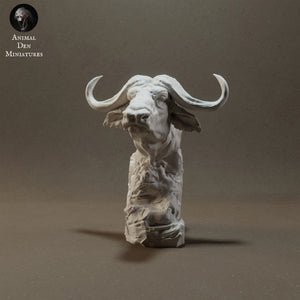 Cape Buffalo Bust - Animal Den Miniatures
