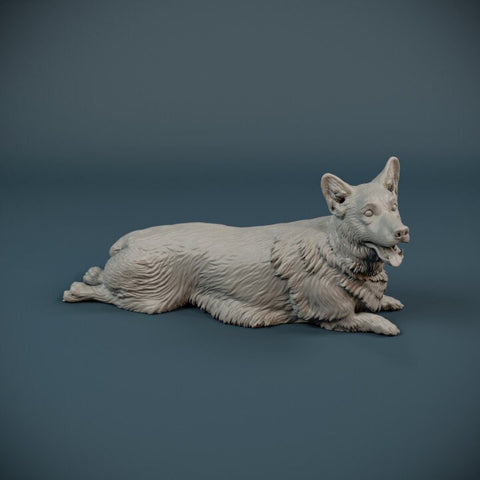 Corgi Chillin' - Dino and Dog Miniatures