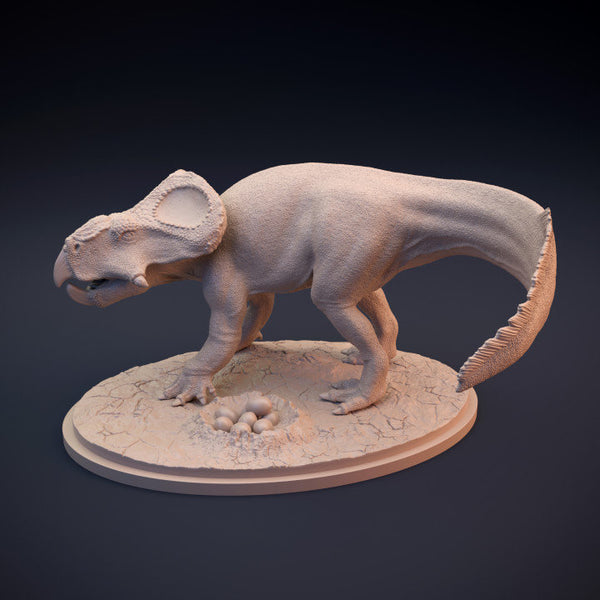 Protoceratops protecting nest - Dino and Dog Miniatures