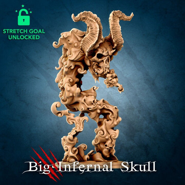 Big infernal skull - La Louve 3D