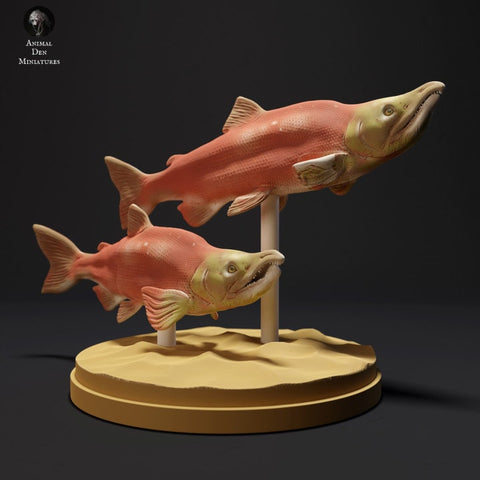 Sockeye Salmon - UNPAINTED - Animal Den Miniatures